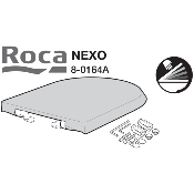ROCA AI0010400R - Kit charnière pour abattant WC NEXO.