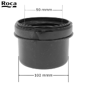 ROCA A890064060 ADAPTATEUR - MANCHON DE RACCORDEMENT CONCENTRIQUE PVC  Ø90/Ø100.