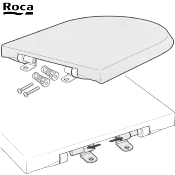 ROCA AI0015100R NEXO - KIT CHARNIÈRE 22XF15,5 + FIXATION METAL