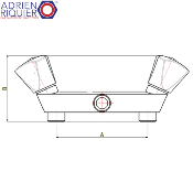 ADRIEN RIQUIER 05910 MELANGEUR DE DOUCHE 110  MM - X1