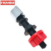 FRANKE 483952 - 133.0171.312 - Bouton rotatif rond, chromé, pour trou diamètre 18/22mm