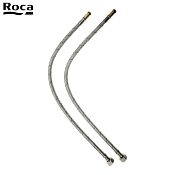 ROCA AG0096409R KIT 2 FLEXIBLES D'ALIMENTATION A CLIPSER D10X3/8" Longueur 470 mm.
