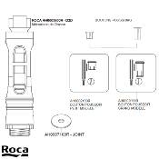 ROCA AH0003600R - D1D - Mécanisme de Chasse double débit.