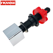 FRANKE 508051 - 133.0175.465 - Bouton rotatif carré, chromé, pour trou diamètre 18/22mm