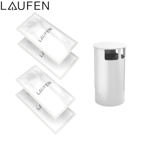 LAUFEN H8916970000001 CLEANET RIVA - Kit de détartrage et filtre à charbon blanc.