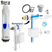 ROCA A822853101 KIT 1256 Mécanisme, Flotteur Latéral, Bouton Petit Modèle, Joint et Fixations.