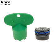 ROCA AG0130207R AÉRATEUR CACHÉ M18,5X1 - LIMITÉ 1,14 LITRES/MINUTE AVEC CLÉ.