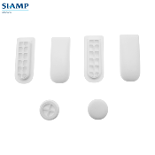 SIAMP 10 0079 55 Set amortisseurs + 2 Tampons pour abattant SOPHIA et AZUR Version PREMIUM SLIM.