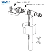 SIAMP 30 9500 10 Boite - Robinet Flotteur 95L Latéral Silencieux.