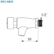 DELABIE 746001 TEMPOSTOP - Robinet de lavabo temporisé, version antiblocage.