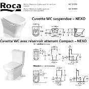 ROCA A801640004 NEXO - Abattant WC.