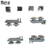 ROCA AM99023702 SUPRA - KIT 4 Chariots à roulettes pour paroi de douche.