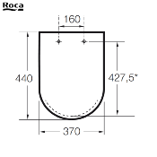 ROCA A801B5200B - CARMEN Abattant WC Silencio en Supralit®.