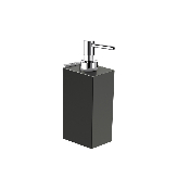 ROCA A816842024 RUBIK. Distributeur savon liquide,  fixer, noir mat.