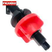 FRANKE 508051 - 133.0175.465 - Bouton rotatif carré, chromé, pour trou diamètre 18/22mm