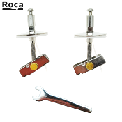 ROCA AI0025000R ONA - THE GAP - KIT FIXATIONS CHARNIÈRES CHROMÉES.