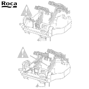 ROCA AV0022600R Kit levier + Axe de commande pour Bâti ROCA.