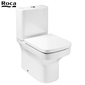 ROCA A80178C004 DAMA SENSO COMPACT - Abattant WC Blanc, Fermeture Ralentie.