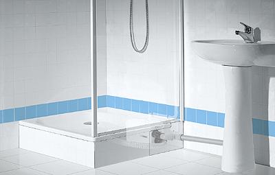 SFA SaniDouche + pompe domestique 0016P pour raccordement à la douche,  lavabo, Bidet