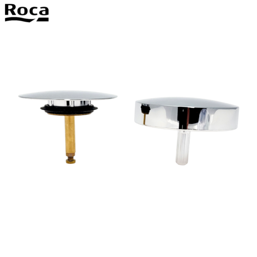 ROCA A505000700 BECOOL - BOUTON DE COMMANDE + CLAPET VIDAGE BALNÉO, CHROMÉ.