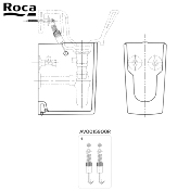 ROCA AV0015900R KIT FIXATIONS SEMI COLONNE TOUS TYPES.