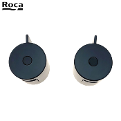 ROCA AG02216NBR VICTORIA-T - KIT CROISILLON THERMOSTATIQUES ET FLUX POUR COLONNE DE DOUCHE NOIRE.