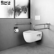 ROCA A801230001 ACCESS - Abattant double avec fixations renforcées.