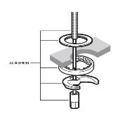 ROCA AG0045903R Kit fixation robinet M10X53.