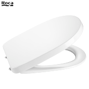 ROCA A801B2200B DEBBA ROUND - ABATTANT WC, Blanc en SUPRALIT® Frein de chute , "Silencio".