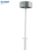 SIAMP  Bouton complet ASP 43 Blanc ou Chromé.