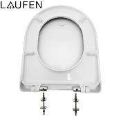 LAUFEN PRO H8939580000001 Abattant WC frein de chute, Blanc, déclipsable.