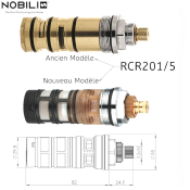 NOBILI RCR201/5 Cartouche Thermostatique.