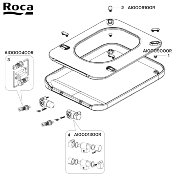 ROCA A801572004 ELEMENT - ABATTANT WC SILENCIO FREIN DE CHUTE BLANC.